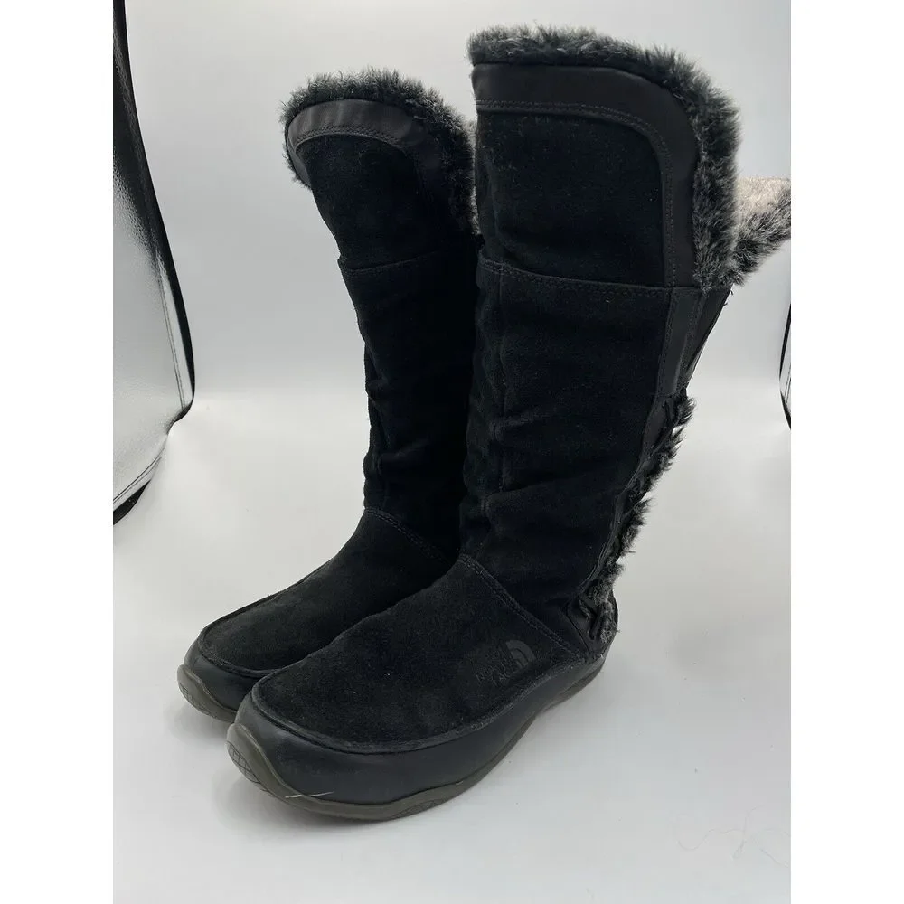 The North Face Women's Suede Primaloft 200 Insulted Mid‎ Calf Boots Black 6.5